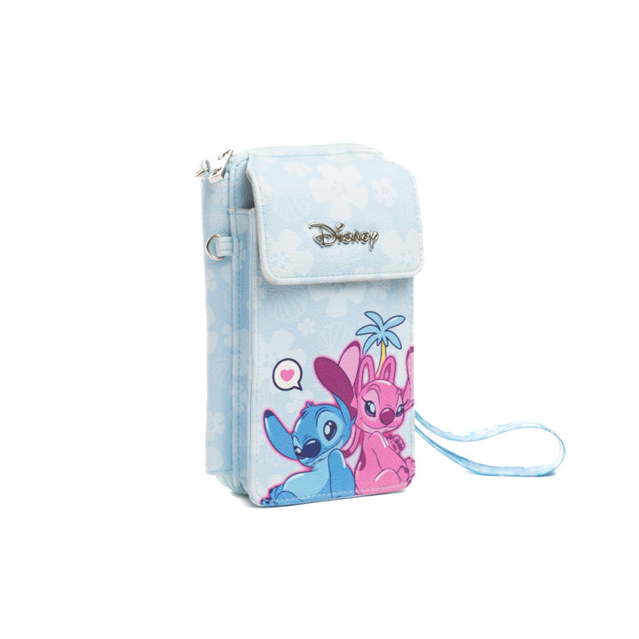 Wondapop Disney Stitch and Angel Crossbody Wallet Cell Phone Wristlet