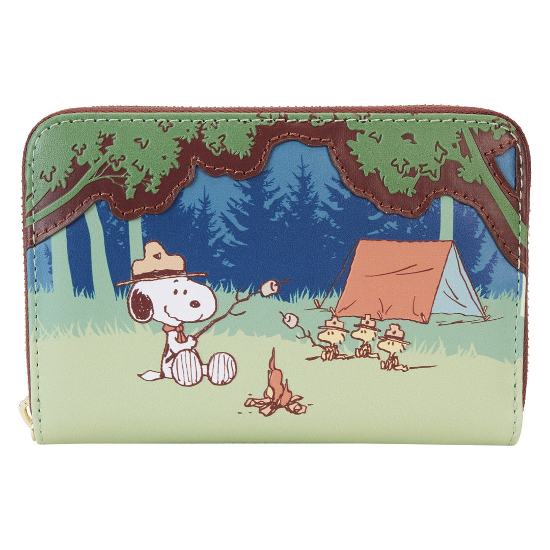 PNWA0028 - Loungefly Peanuts Beagle Scouts 50th Anniversary Zip-Around Wallet - Front