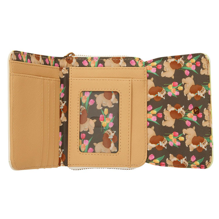 Loungefly Disney Lady and the Tramp Pastel Tulip Trifold Wallet