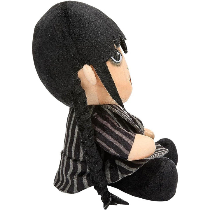 Kidrobot Netflix 7.5" Wednesday Addams Phunny Plush Toy - right profile