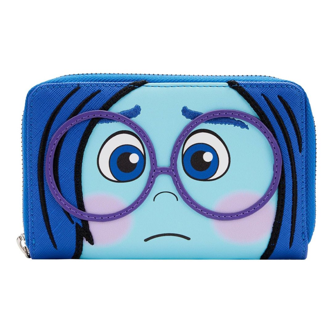 Loungefly Pixar Inside Out Sadness Cosplay Zip-Around Wallet - Front