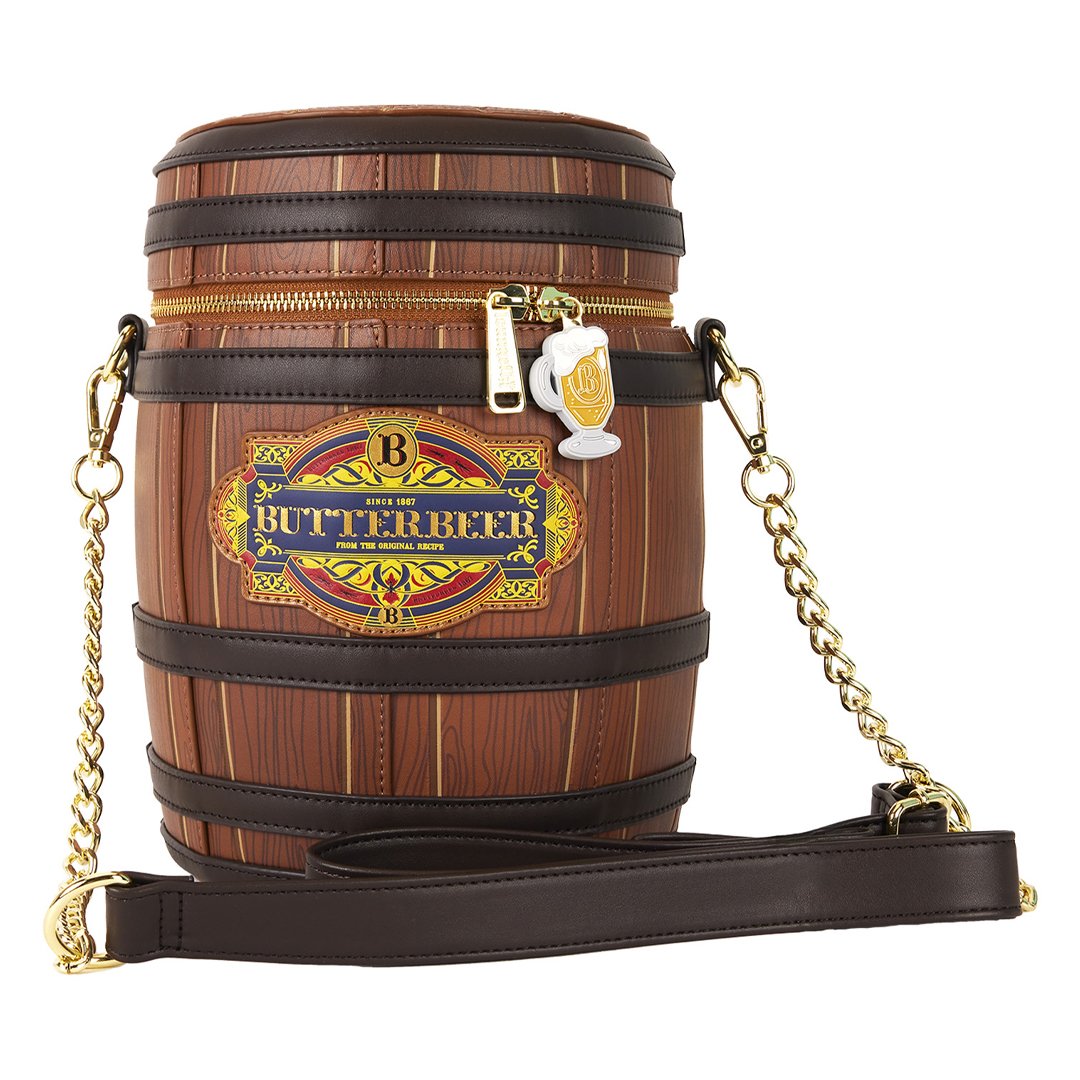 Loungefly Warner Brothers Harry Potter Butterbeer Barrel Scented Figural Crossbody Bag