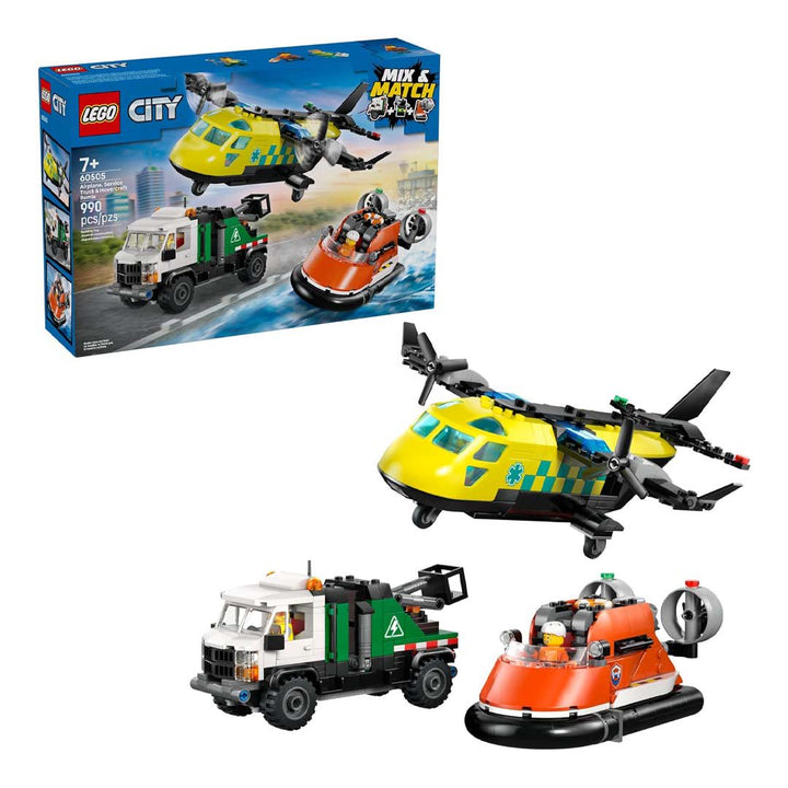 LEGO City Airplane, Service Truck &amp; Hovercraft Remix (60505)