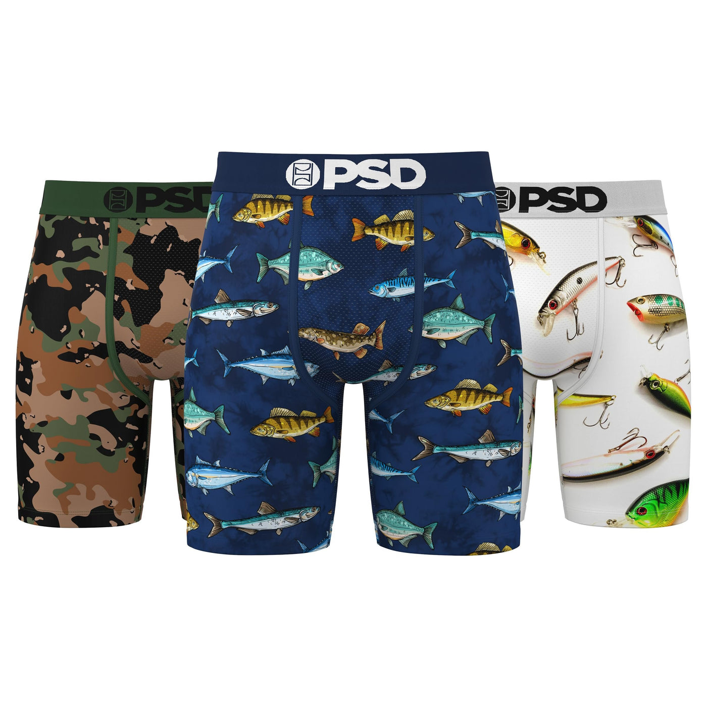 PSD Underwear Men's Fresh Outdoors Boxer Briefs 3-Pack