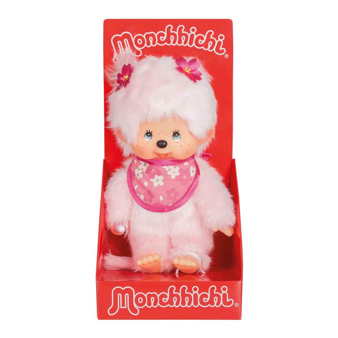 Monchhichi Sakura (Cherry Blossom) Girl Plush Toy - Pink