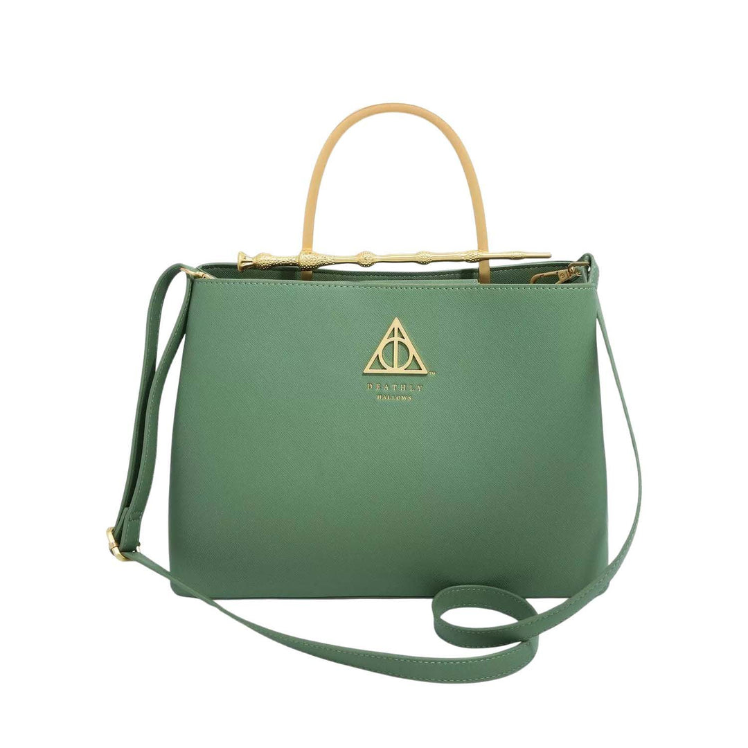 Loungefly Harry Potter Sage Saffiano Elder Wand Crossbody Handbag