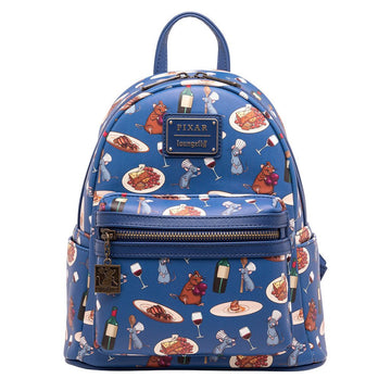 Loungefly Disney Pixar Ratatouille Remy and Emile Allover Print Mini Backpack - 707 Street Exclusive