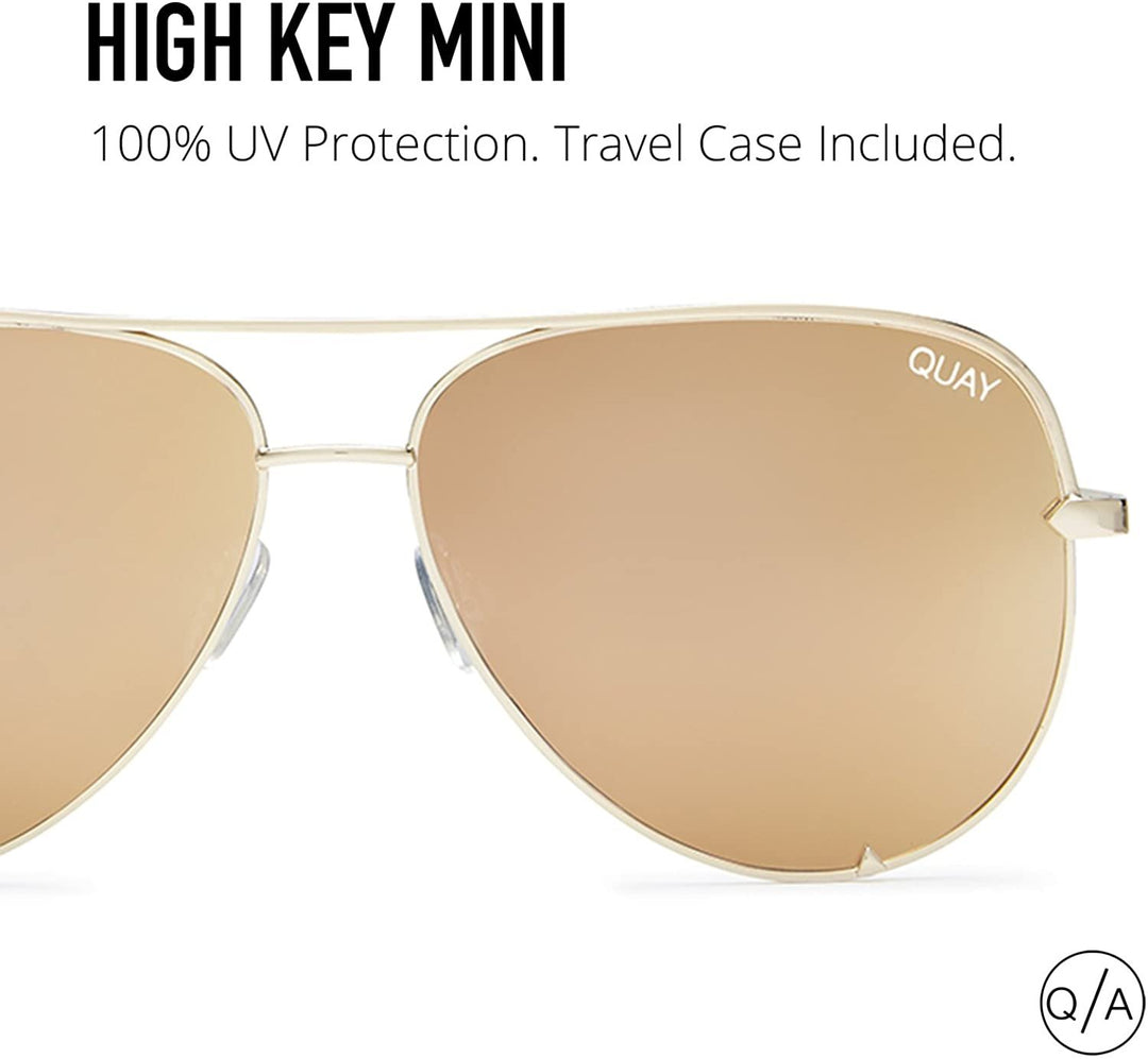 Quay Australia HIGH KEY MINI Classic Unisex Aviator Sunglasses
