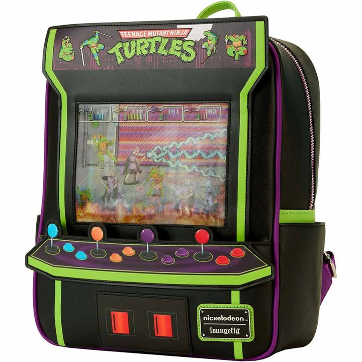 Loungefly Nickelodeon TMNT 40th Anniversary Vintage Arcade Mini Backpack