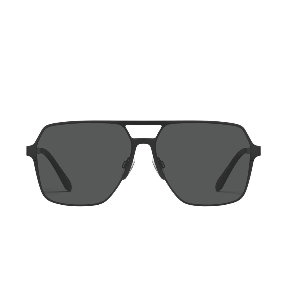 Quay Australia Men's Polarized Oversized Aviator Sunglasses - Front