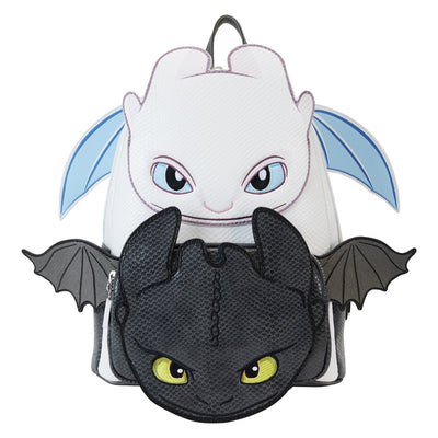 Loungefly Dreamworks How to Train Your Dragon Furies Mini Backpack - Front with Movable Wings