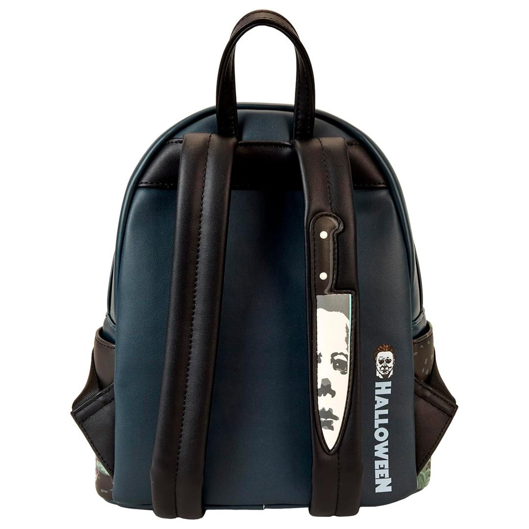 halloween mini backpack Loungefly Compass International Halloween Michael Myers Jack-O'-Lantern  Glow Mini Backpack