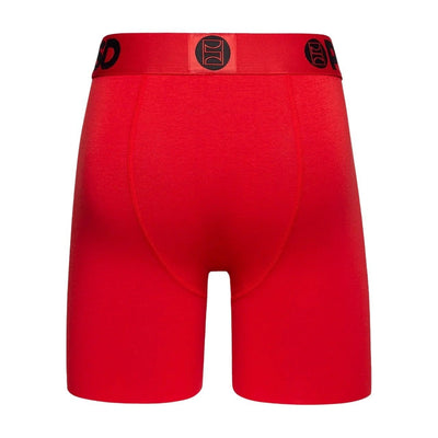 PSD Underwear Men's Modal Red Boxer Briefs 3-Pack - Back