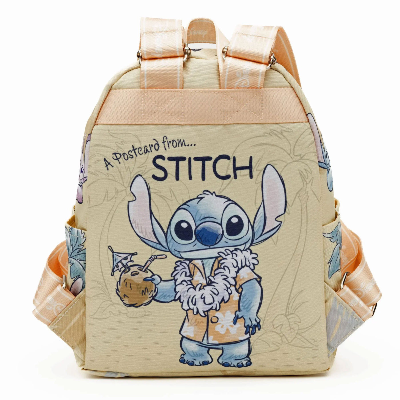 WondaPop Disney Stitch and Scrump 13" Nylon Mini Backpack - Back