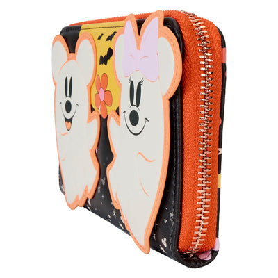 Loungefly Disney Mickey and Friends Halloween Zip-Around Wallet angle