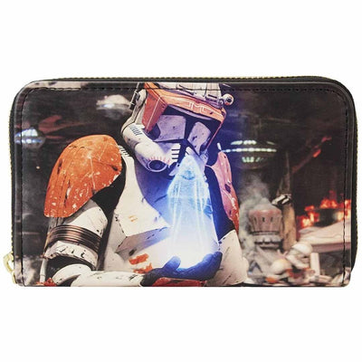 Loungefly Star Wars Episode Three Revenge of the Sith Scene Zip-Around Wallet