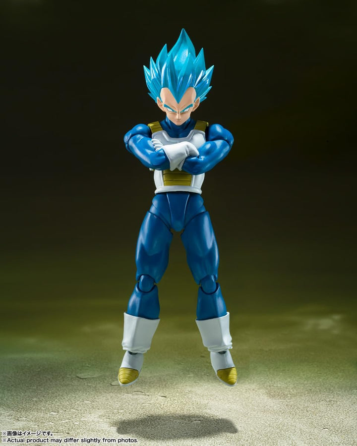 S.H. Figuarts Dragon Ball Super Super Saiyan God Super Saiyan Vegeta - Pride of Penetrating Saiyan - Approx. 5.3 inches (135 mm), PVC &amp; ABS Pre-Painted Action Figure