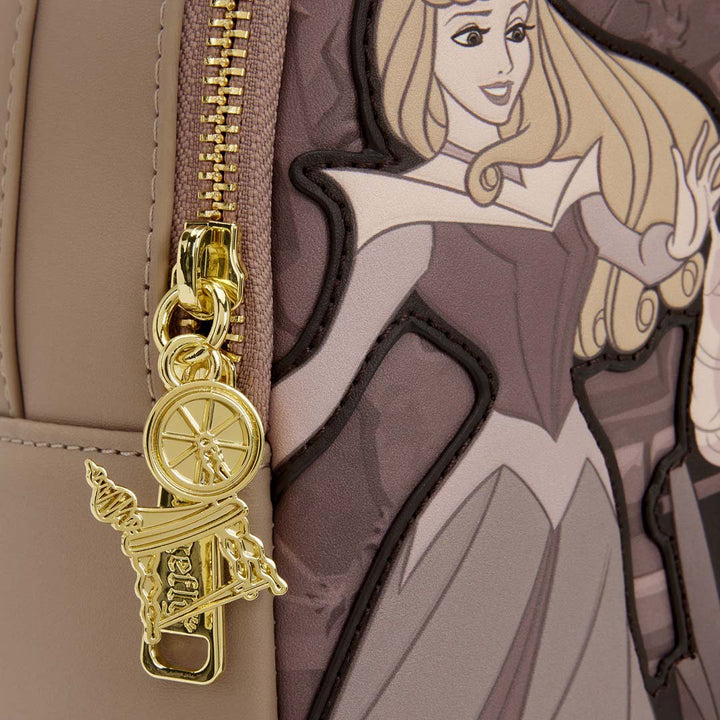 Loungefly Disney Sleeping Beauty Spinning Wheel Mini Backpack