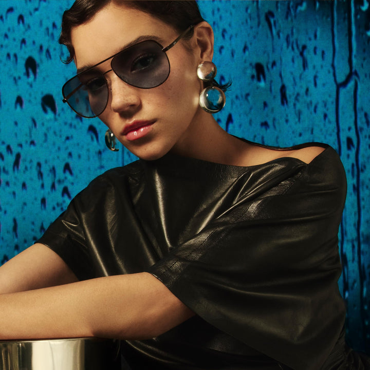 Quay Australia Unisex High Key Wire Frame Aviator Sunglasses
