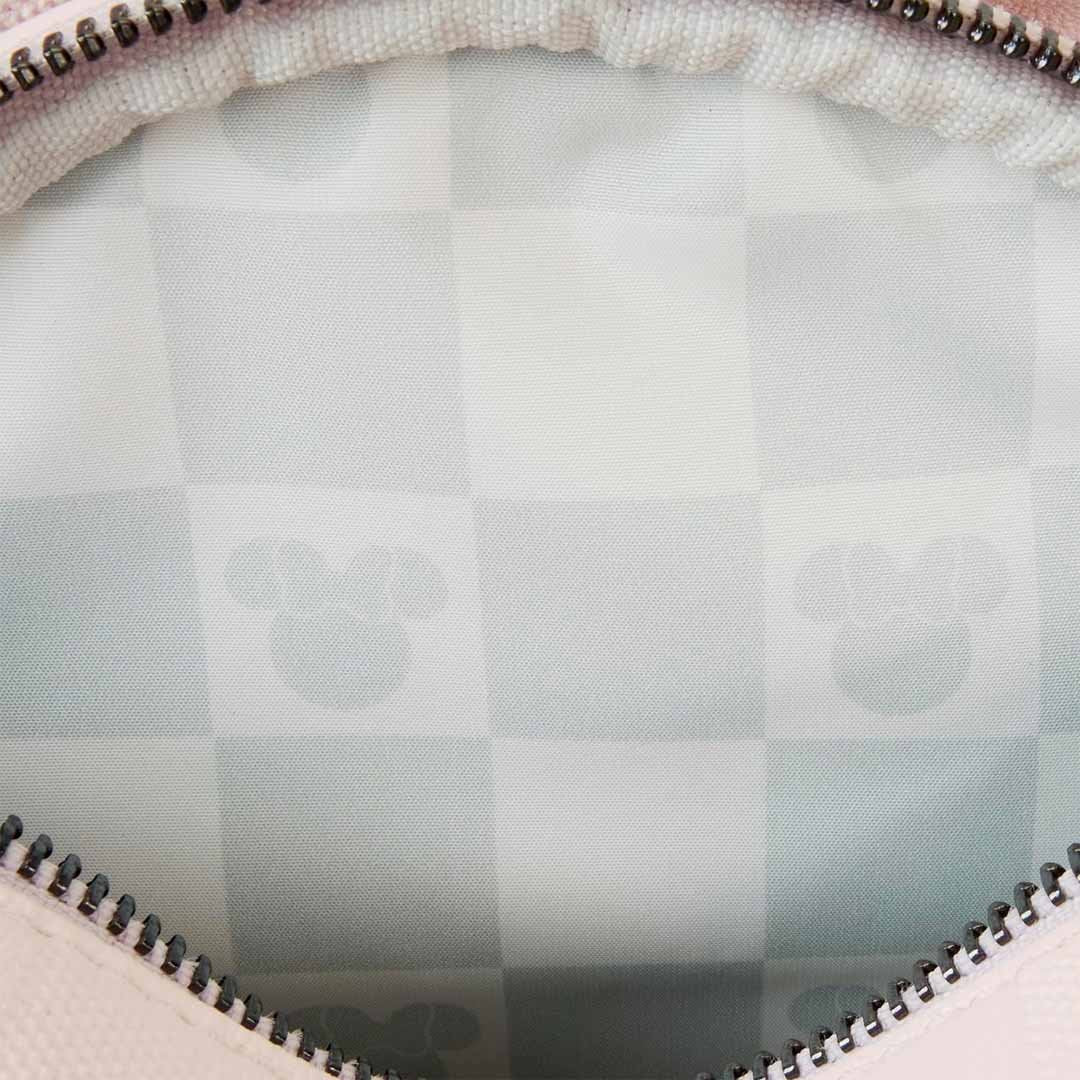 Loungefly Disney Minnie Mouse Checkered Texture Convertible Mini Backpack &amp; Crossbody Bag