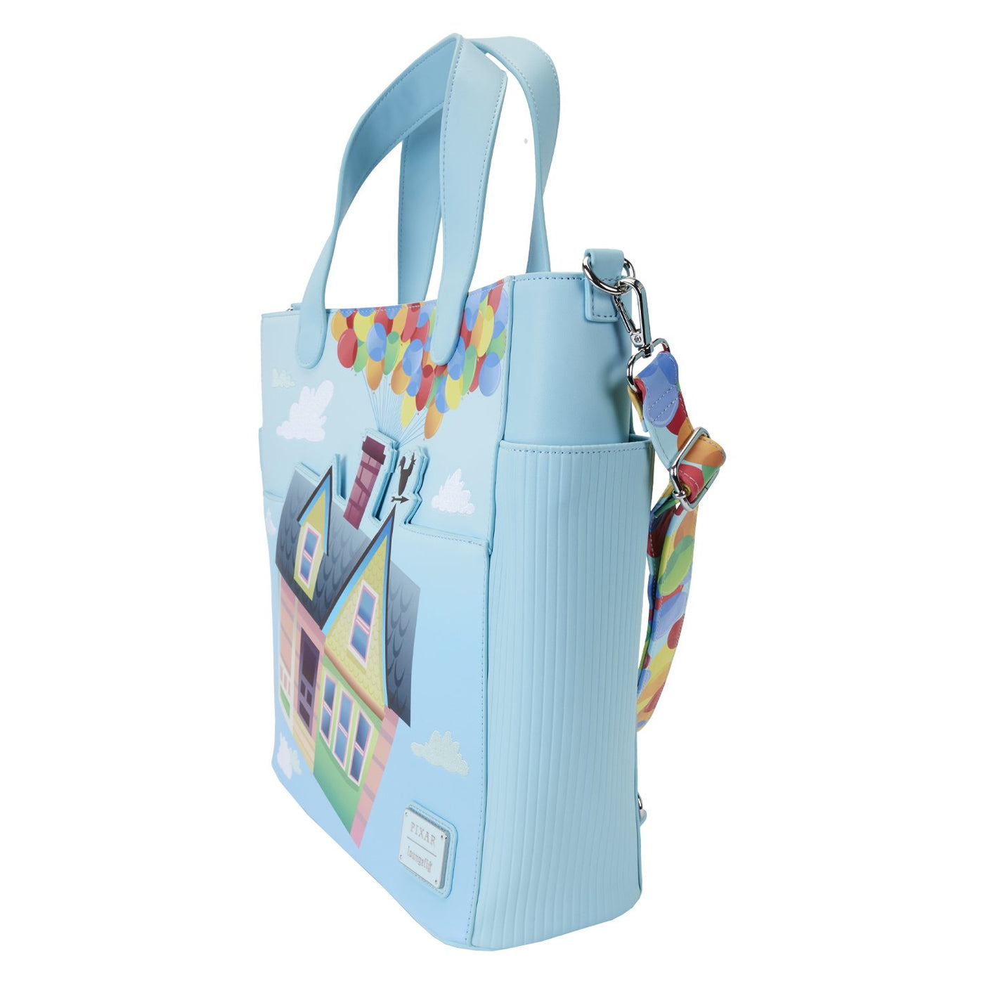 Loungefly Pixar Up 15th Anniversary Convertible Tote Bag - Side View