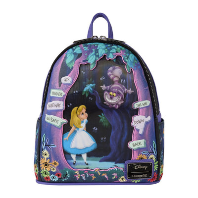 Loungefly Disney Alice in Wonderland Tulgey Wood Lenticular Mini Backpack