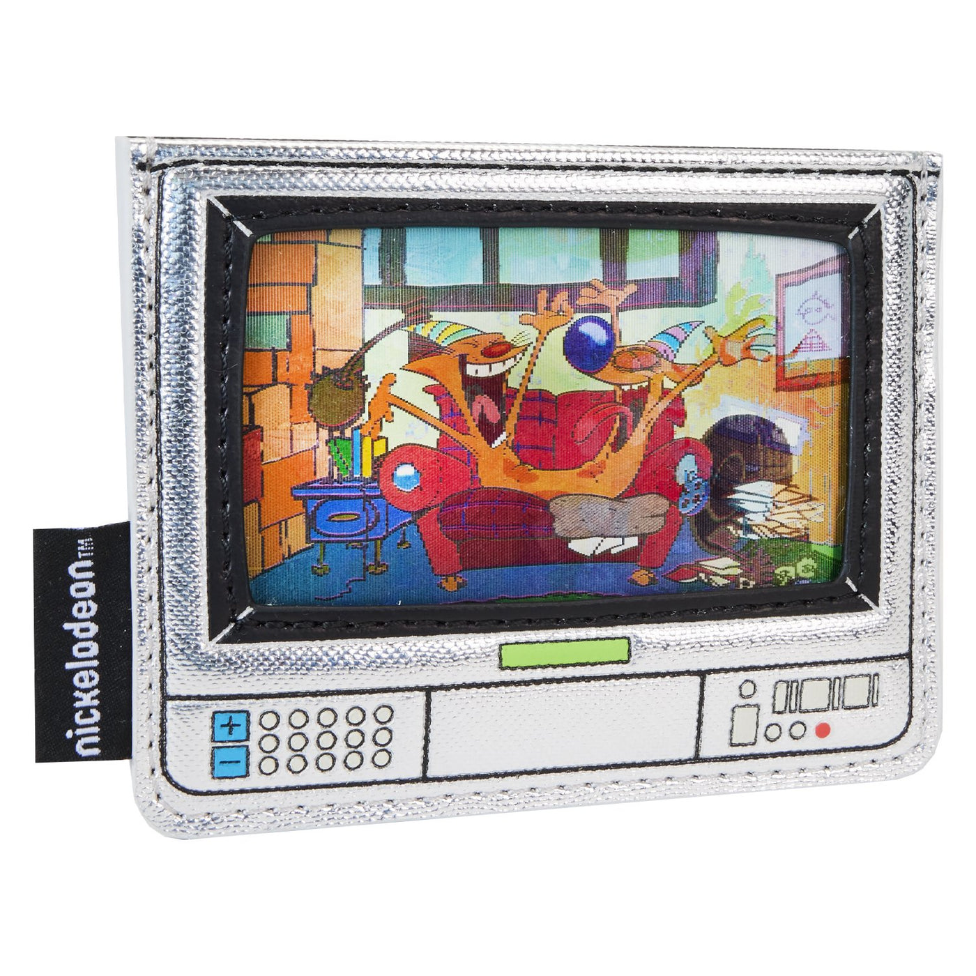 Loungefly Nickelodeon Retro TV Triple Lenticular Cardholder - Front 2