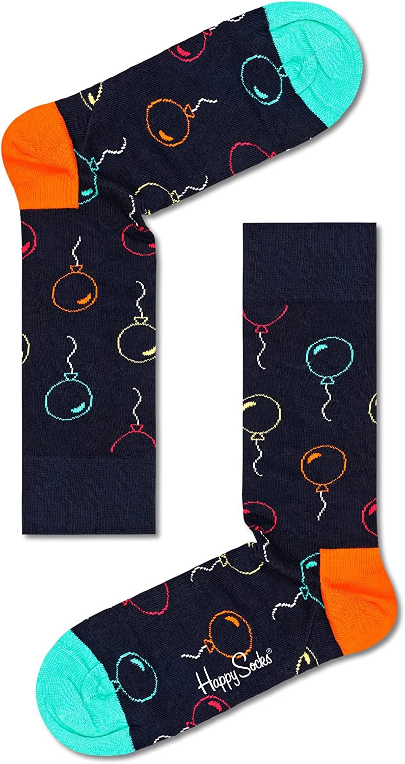 Happy Socks colorful and fun Socks for Men and Women 2-Pack Feeling Lucky Socks Gift Set Size 9-11