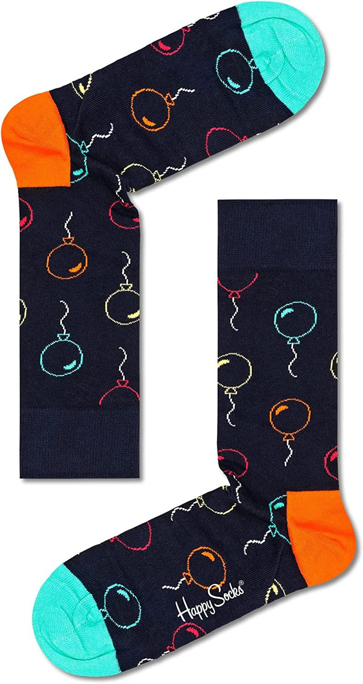 Happy Socks colorful and fun Socks for Men and Women 2-Pack Feeling Lucky Socks Gift Set Size 9-11