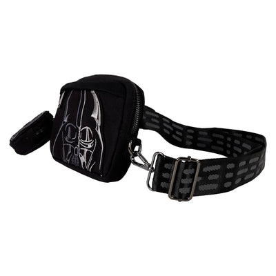 Loungefly Star Wars Darth Vader Canvas Sling Crossbody Bag with Coin Bag