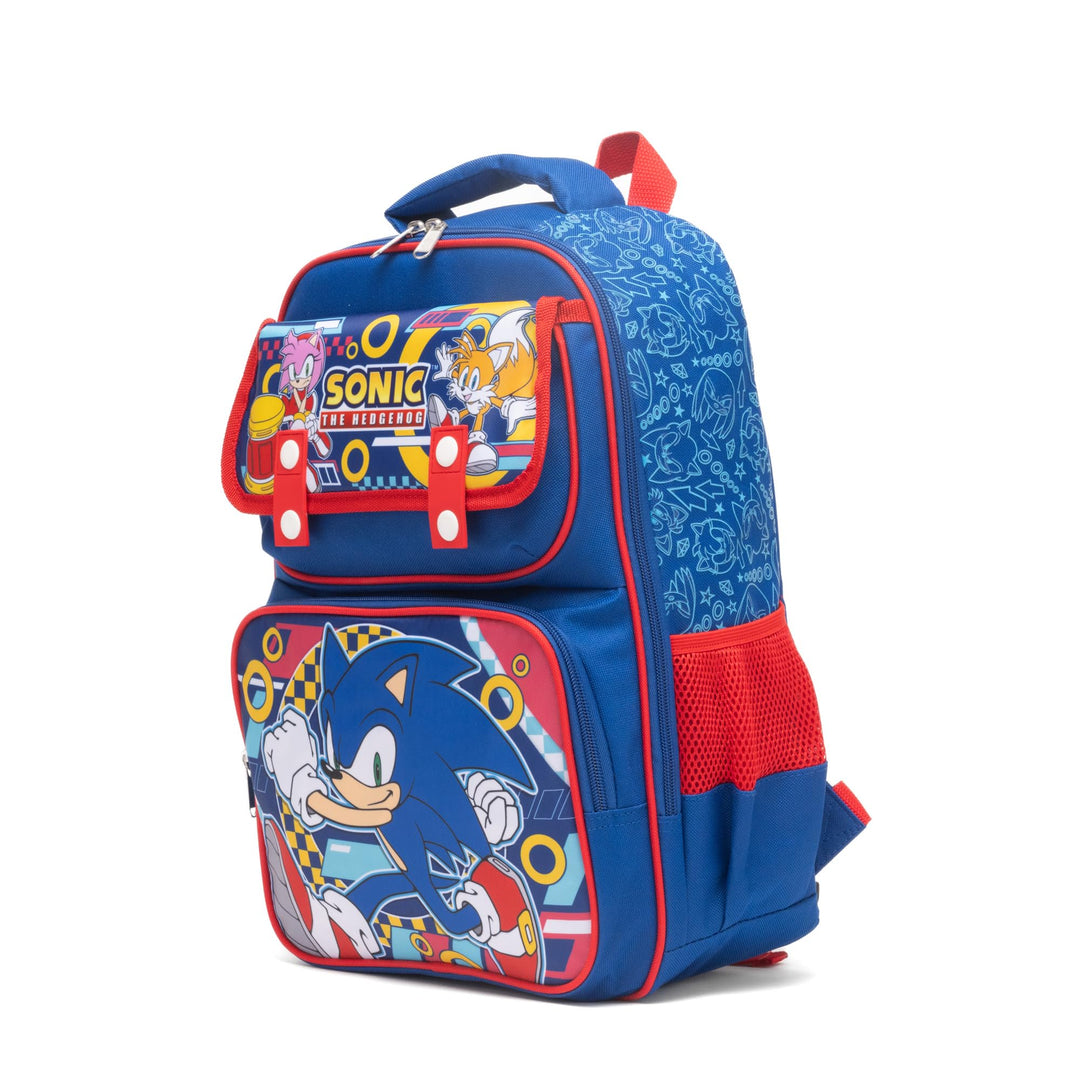 Ruz - Sonic Large School backpack with Padded Back and Adjustable Straps, Blue, A28251
