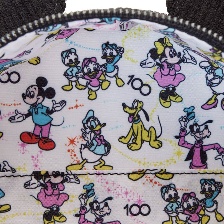 Loungefly Disney Mickey Mouse Classic Corduroy Convertible Mini Backpack &amp; Crossbody Bag