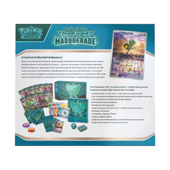 pokémon trading card game twilight masquerade sleeved booster Pokemon TCG: Scarlet and Violet Twilight Masquerade Elite Trainer Box – 707  Street