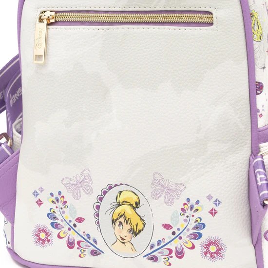 WondaPop Disney Peter Pan Tinker Bell 11" Vegan Leather Mini Backpack - Close Up Back