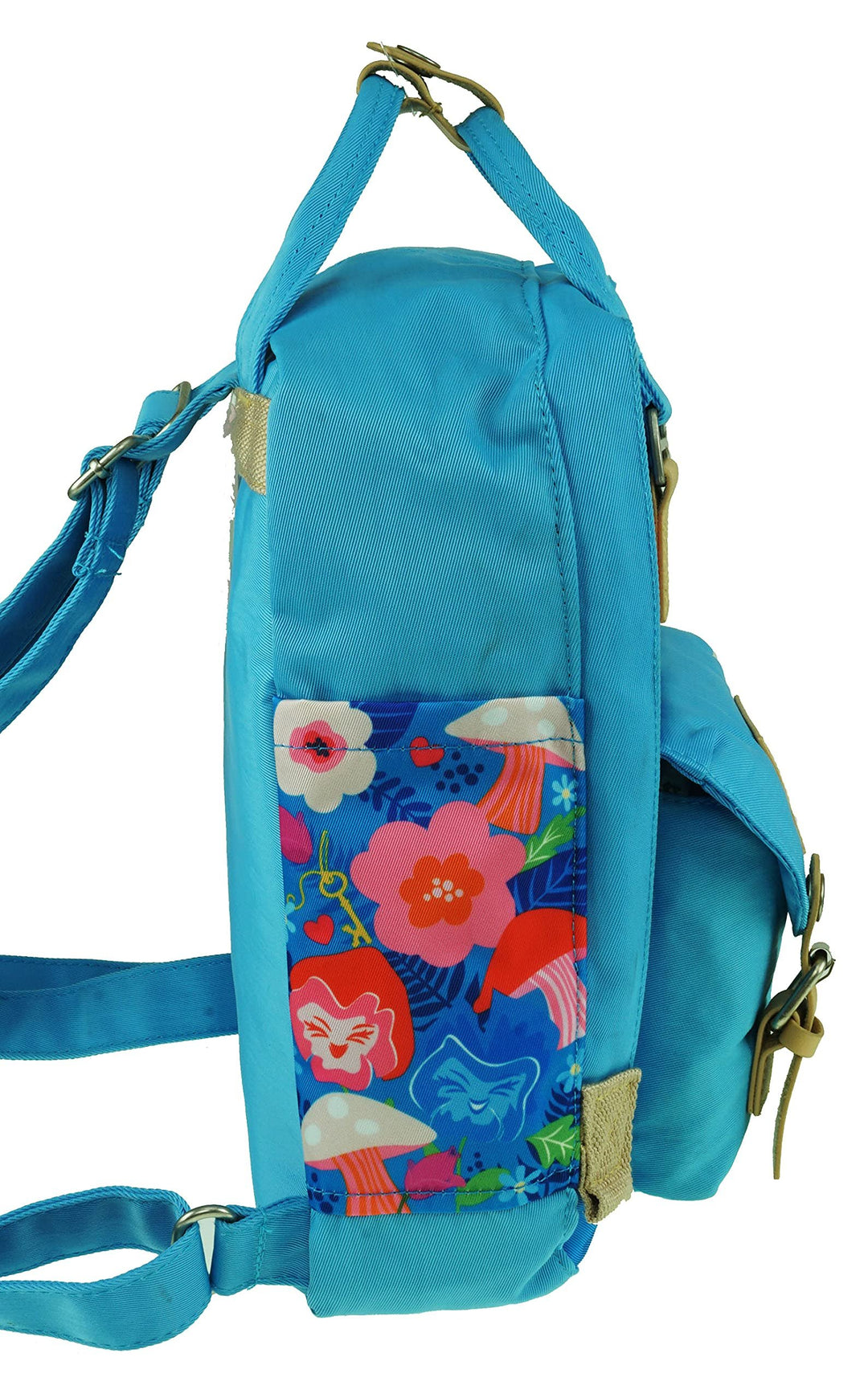 KBNL Disney Alice in Wonderland 12" Nylon Mini Backpack - Side