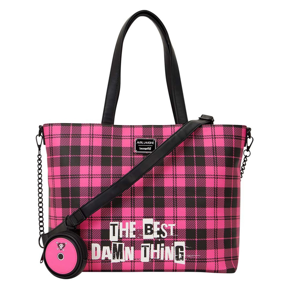 Loungefly Avril Lavigne Logo Tote Crossbody Bag with Coin Bag