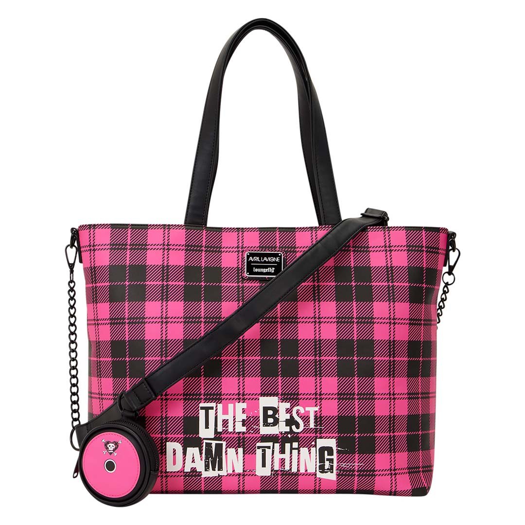 Loungefly Avril Lavigne Logo Tote Crossbody Bag with Coin Bag