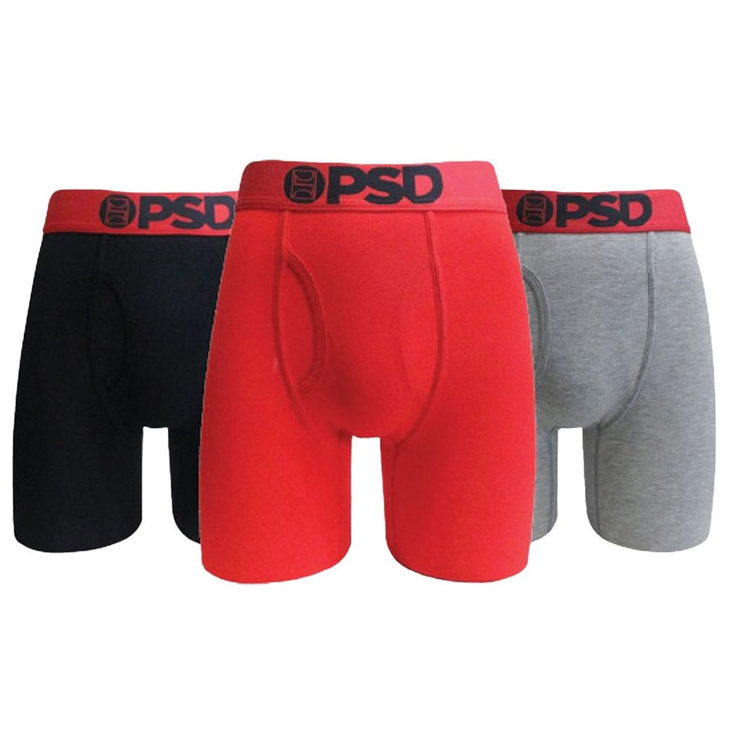 PSD Underwear Men's Modal Boxer Briefs 3-Pack