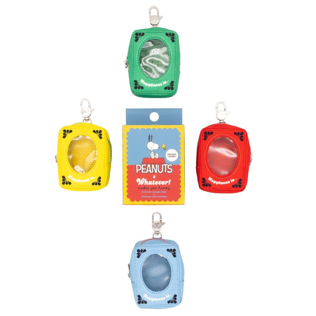 Whatever Makes You Happy Peanuts 75th Anniversary Mystery Box Vintage Soap Box Mini ITA Bag Charms