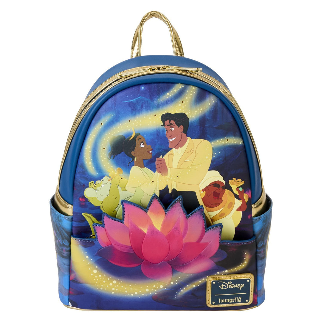 Loungefly Disney The Princess And The Frog 15th Anniversary Tiana &amp; Naveen Glow Mini Backpack