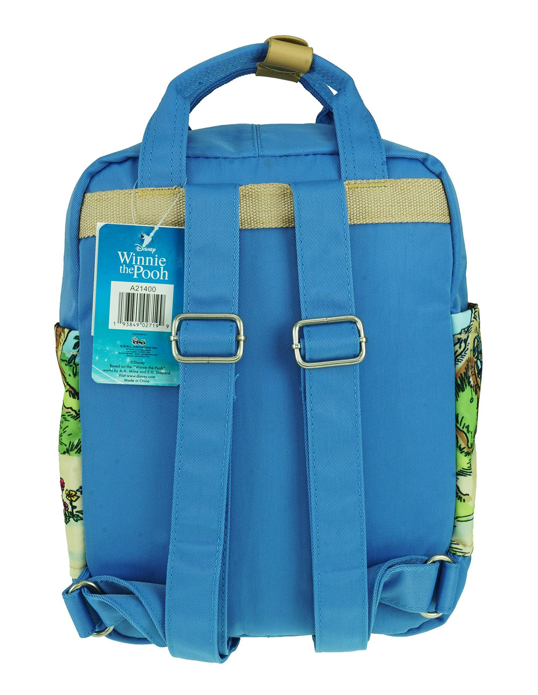KBNL Disney Eeyore 12" Nylon Mini Backpack - Back