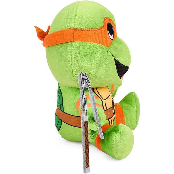 Kidrobot Teenage Mutant Ninja Turtles 7.5" Michelangelo Phunny Plush - right profile