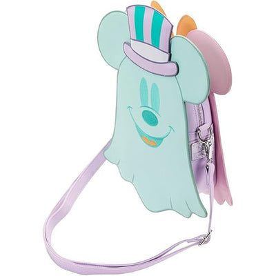Loungefly Disney Pastel Ghost Minnie and Mickey Glow in the Dark Double Sided Crossbody