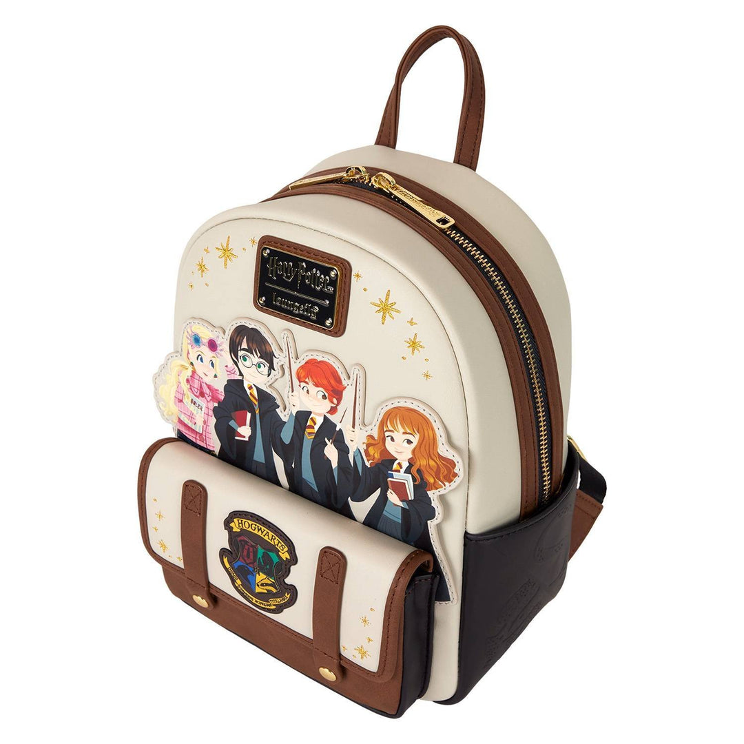 Loungefly Warner Brothers Harry Potter Hogwarts Flap Pocket Mini Backpack