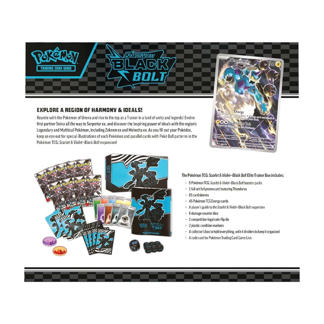 Pokémon TCG Scarlet &amp; Violet 10.5 Black Bolt Elite Trainer Box