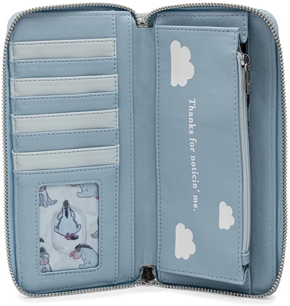 Loungefly Disney Eeyore Allover Print Zip-Around Wallet