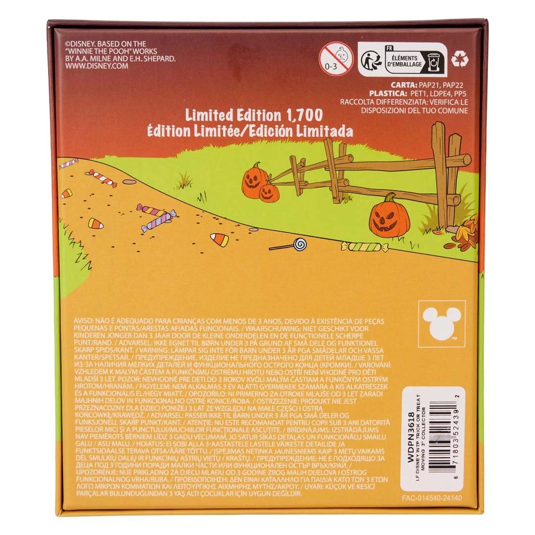 Loungefly Disney Winnie the Pooh Trick or Treat Collector 3" Collector Box Pin