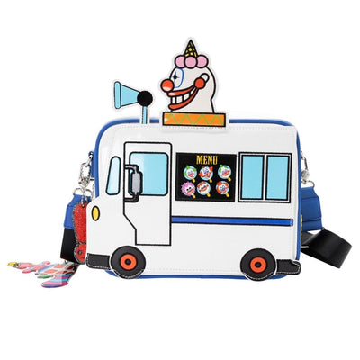 Whatever Makes You Happy Killer Klowns from Outer Space Jojo's Ice Cream Truck Crossbody with Acrylic Charm