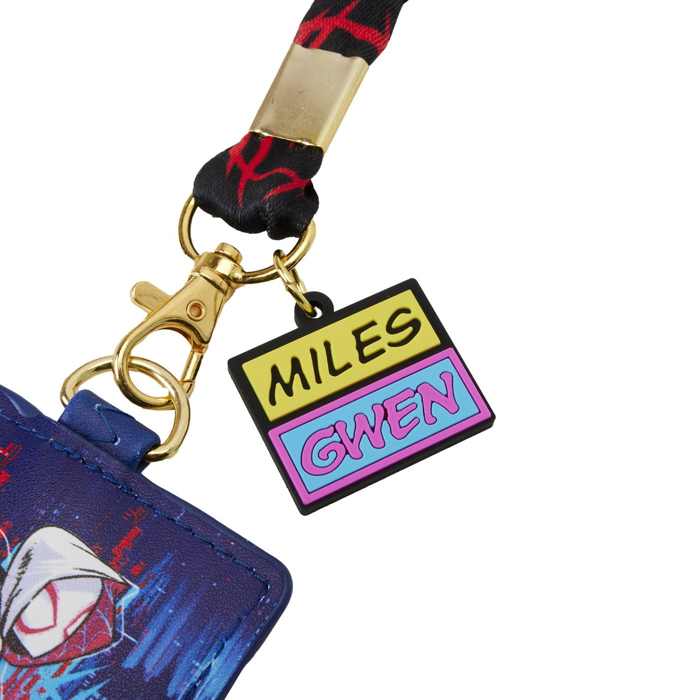 Loungefly Marvel Spiderverse Miles and Gwen Lanyard with Card Holder - Charm