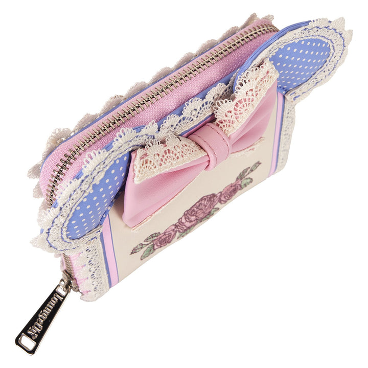 Loungefly Disney Minnie Mouse Floral and Lace Zip Around Wallet